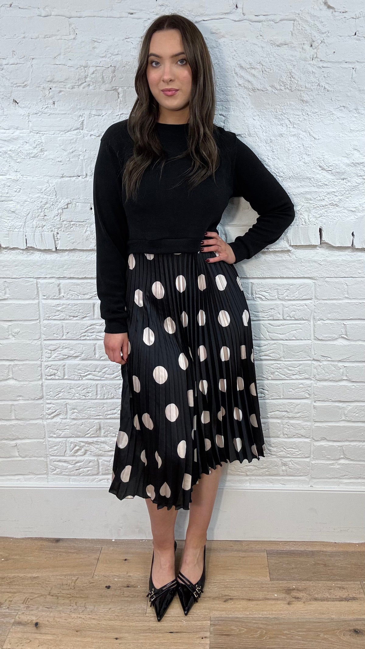 Payton Polka Dot Midi Dress