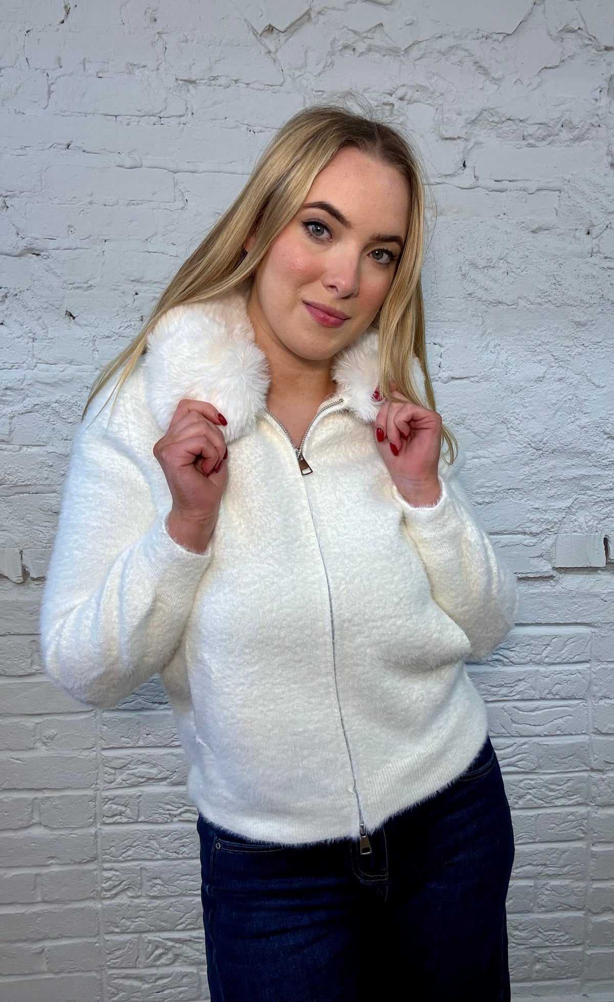 Delilah Luxe Fur Collar Jacket