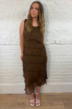 The Rina Ruffle Maxi Dress