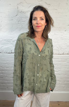 The Aston Embroidered Leaf Shirt