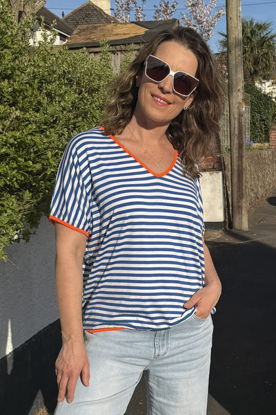 The Marissa Neon Trim Tee