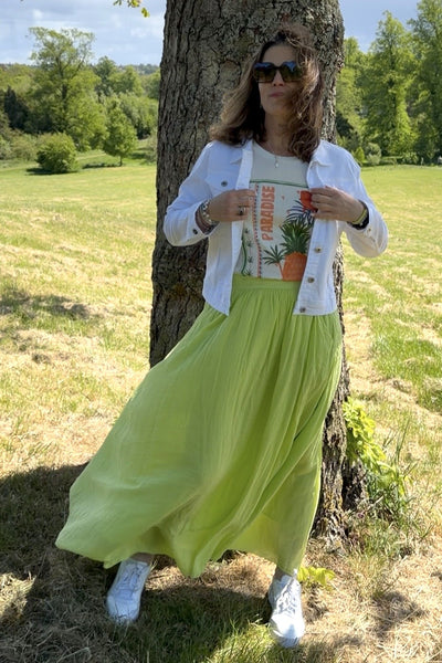 Amelia Cotton Maxi Skirt