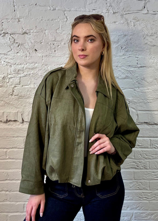 Maven Oversized Bomber Jacket