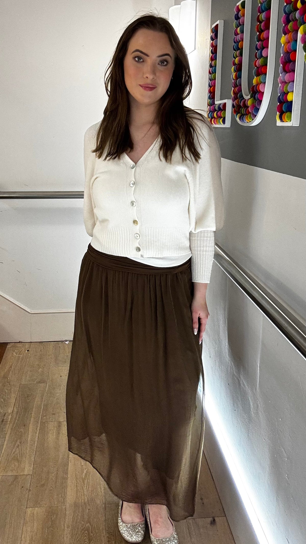 Silk Overlay Skirt (OS 8-16)