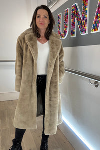 Long Faux Fur Coat