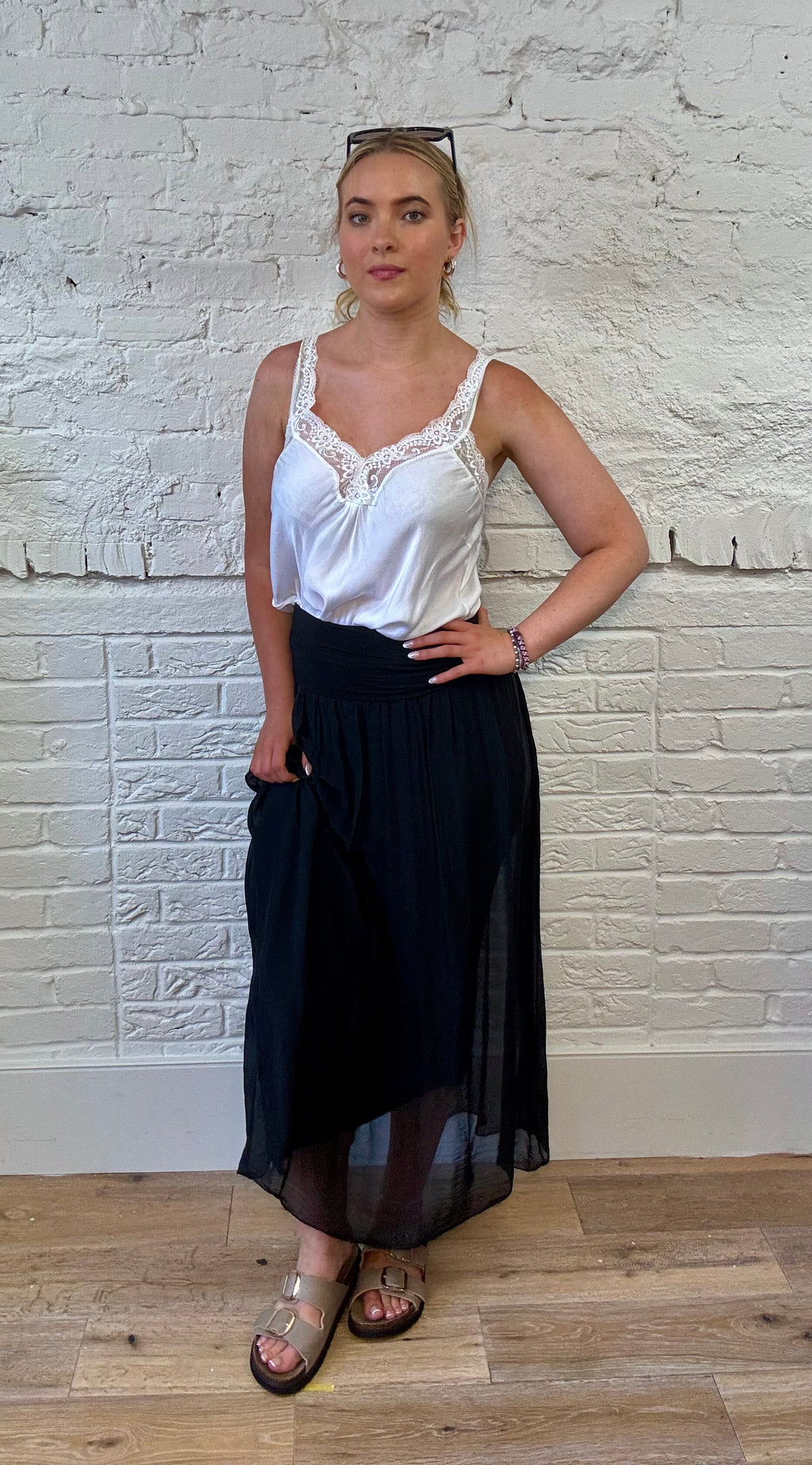 Silk Overlay Skirt (OS 8-16)
