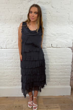 The Rina Ruffle Maxi Dress