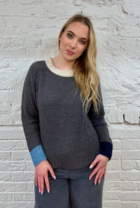 The Farrah Contrast Trim Sweater