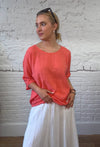 100% Cotton Plain Short Sleeve Top (Larger Fit)