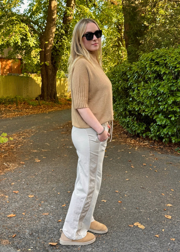 High Neck 3/4 Sleeve Jumper