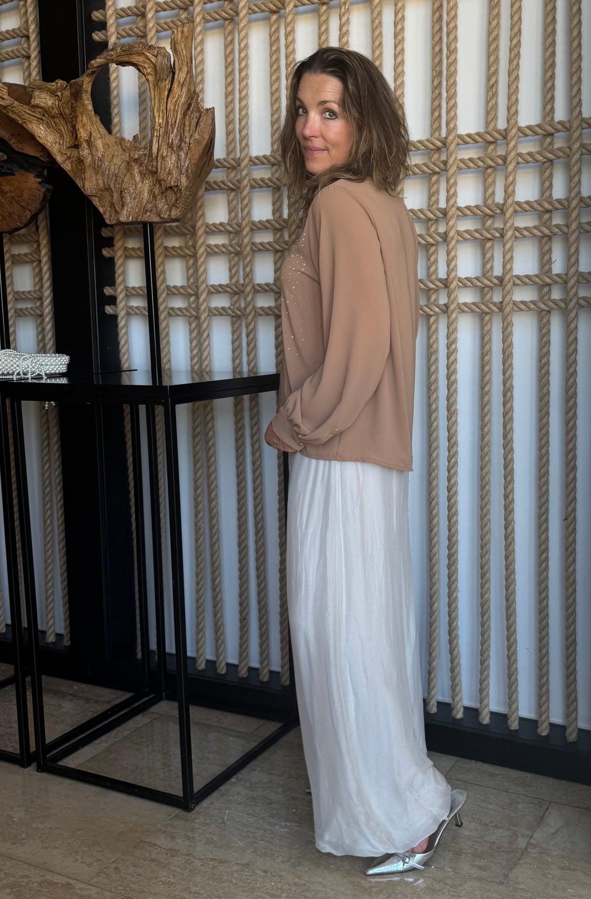 Silver Stud Collar Shirt