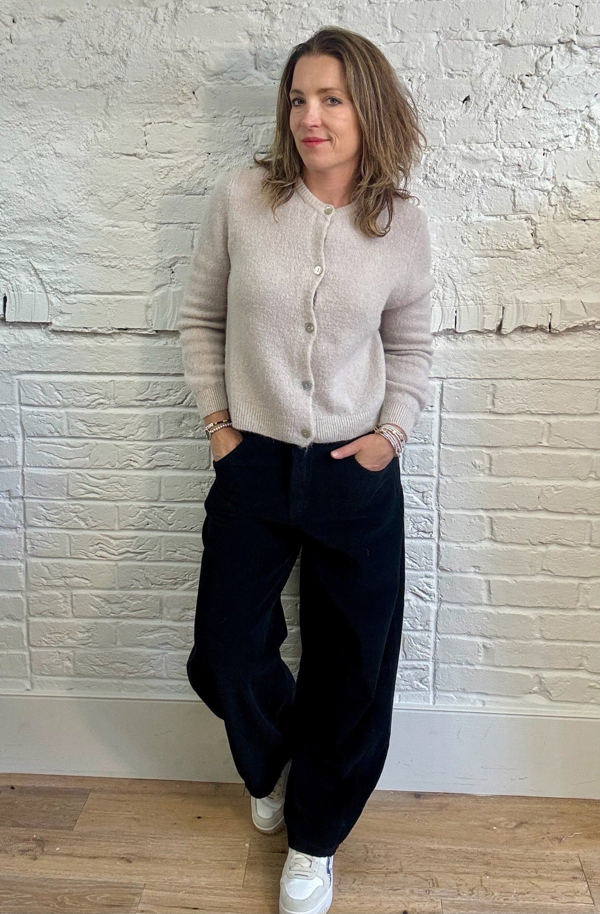 Cord Barrel Leg Trouser