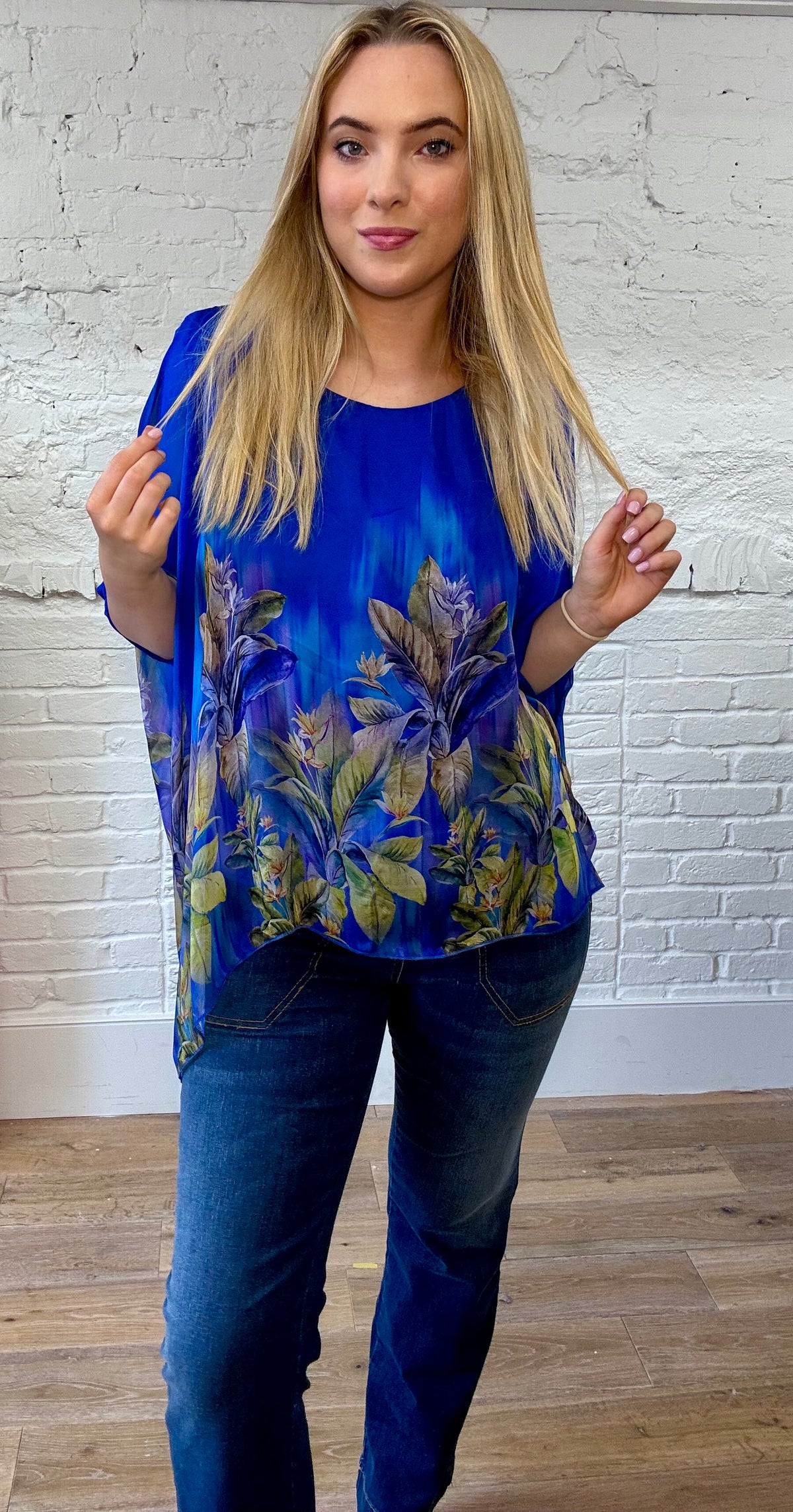 Orchid Drape Silk Top