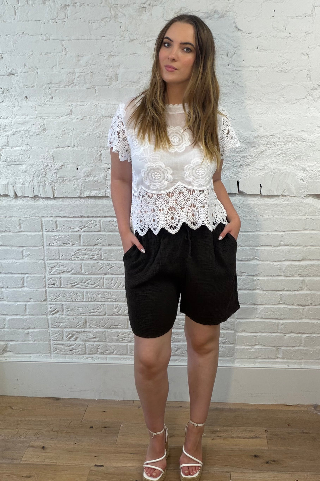 Averie Cheesecloth Shorts