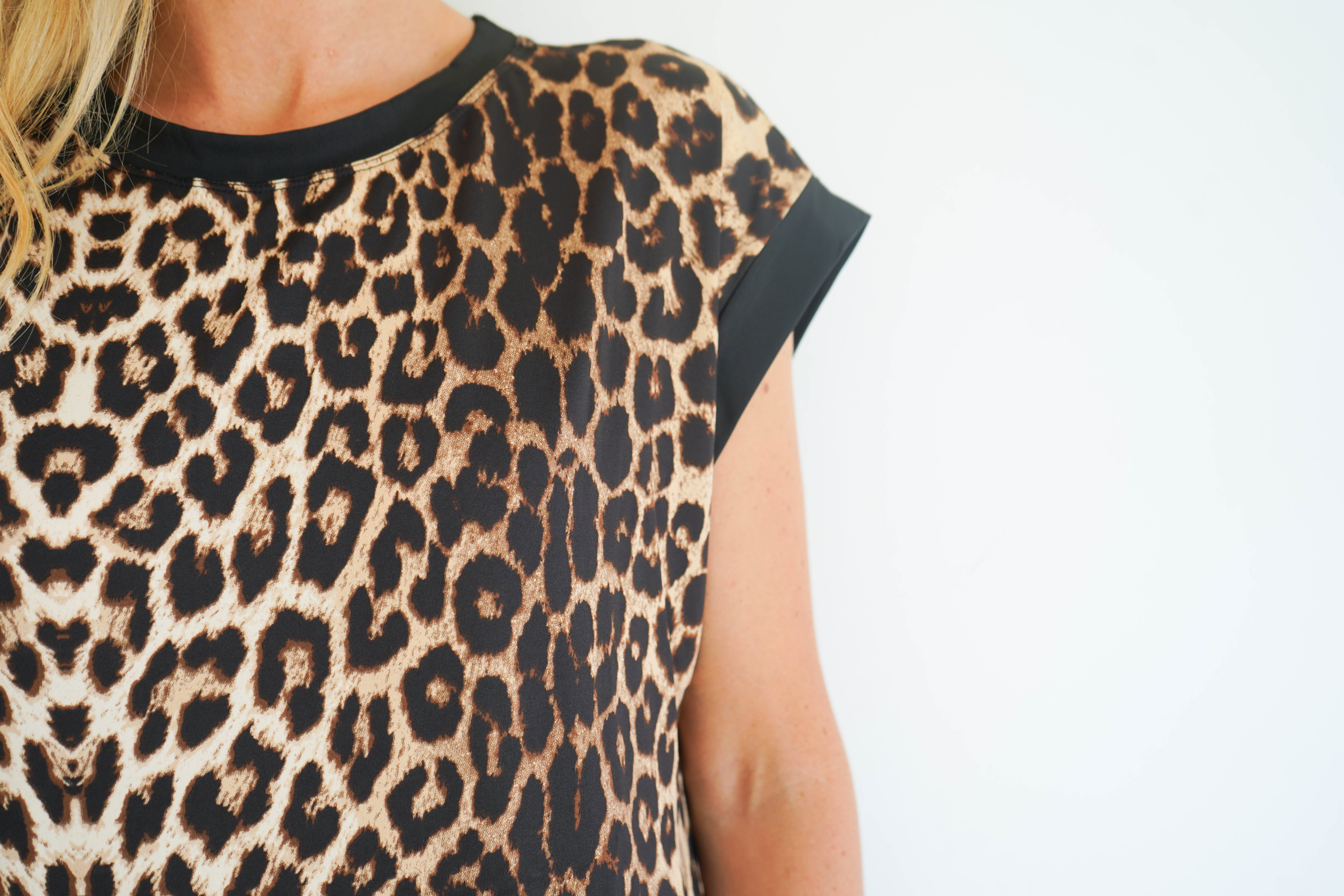 Trendy Leopard Print T Shirt Dress Buy Now from LUNA UK Luna UK