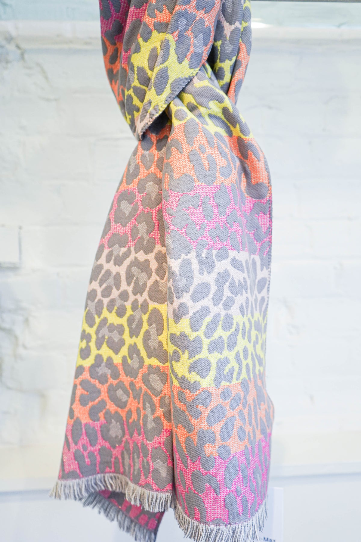 Pastel Animal Print Scarf by Alex Max