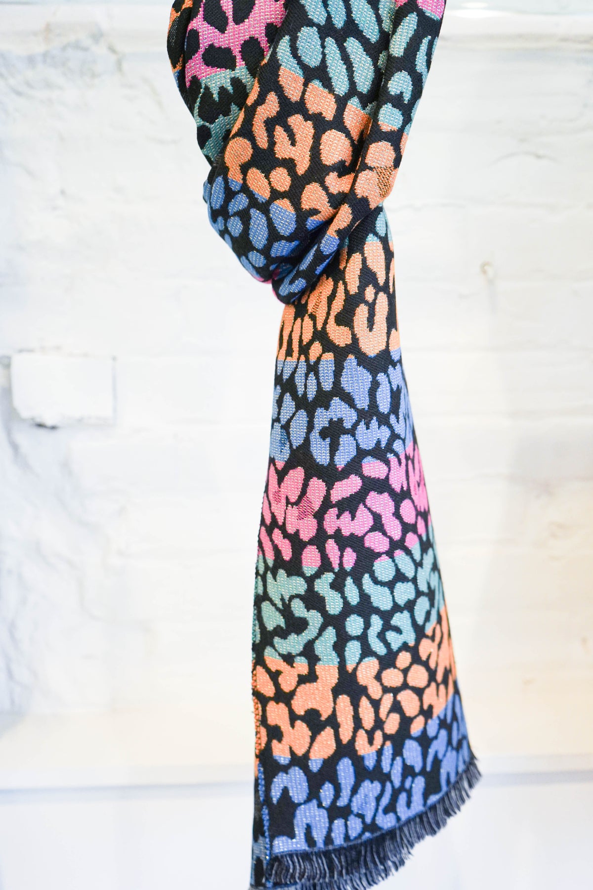 Bold Animal Print Scarf by Alex Max