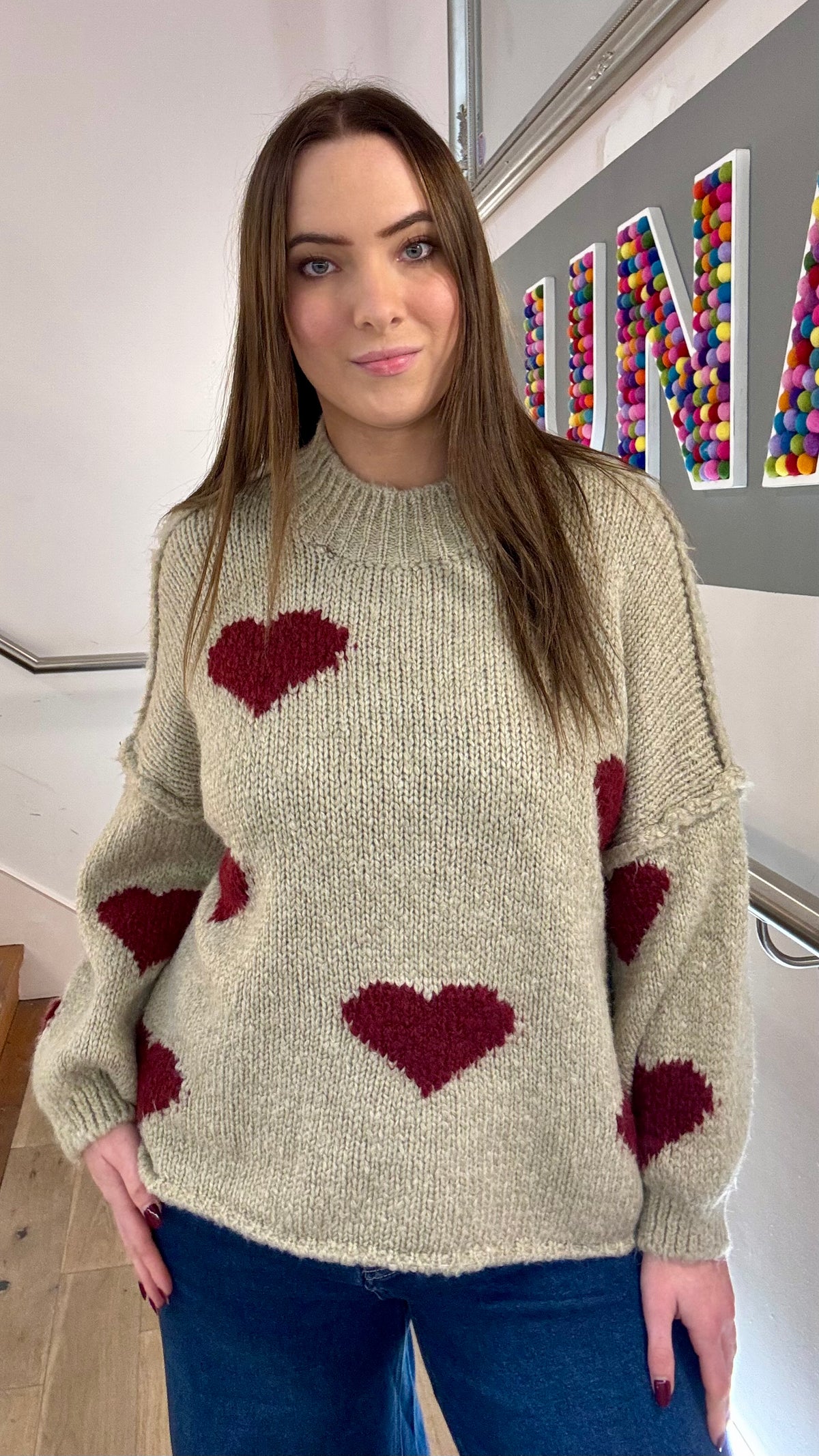 The Abigail Heart Jumper