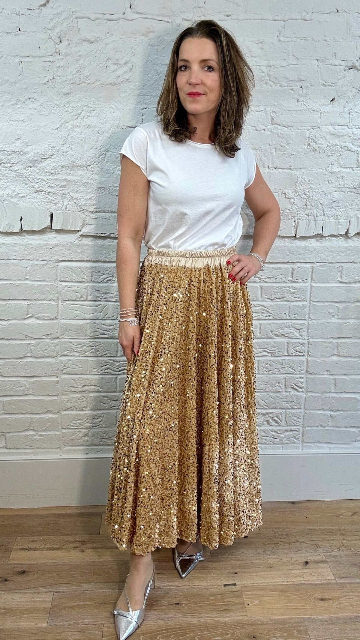 Full Sequin Skirt