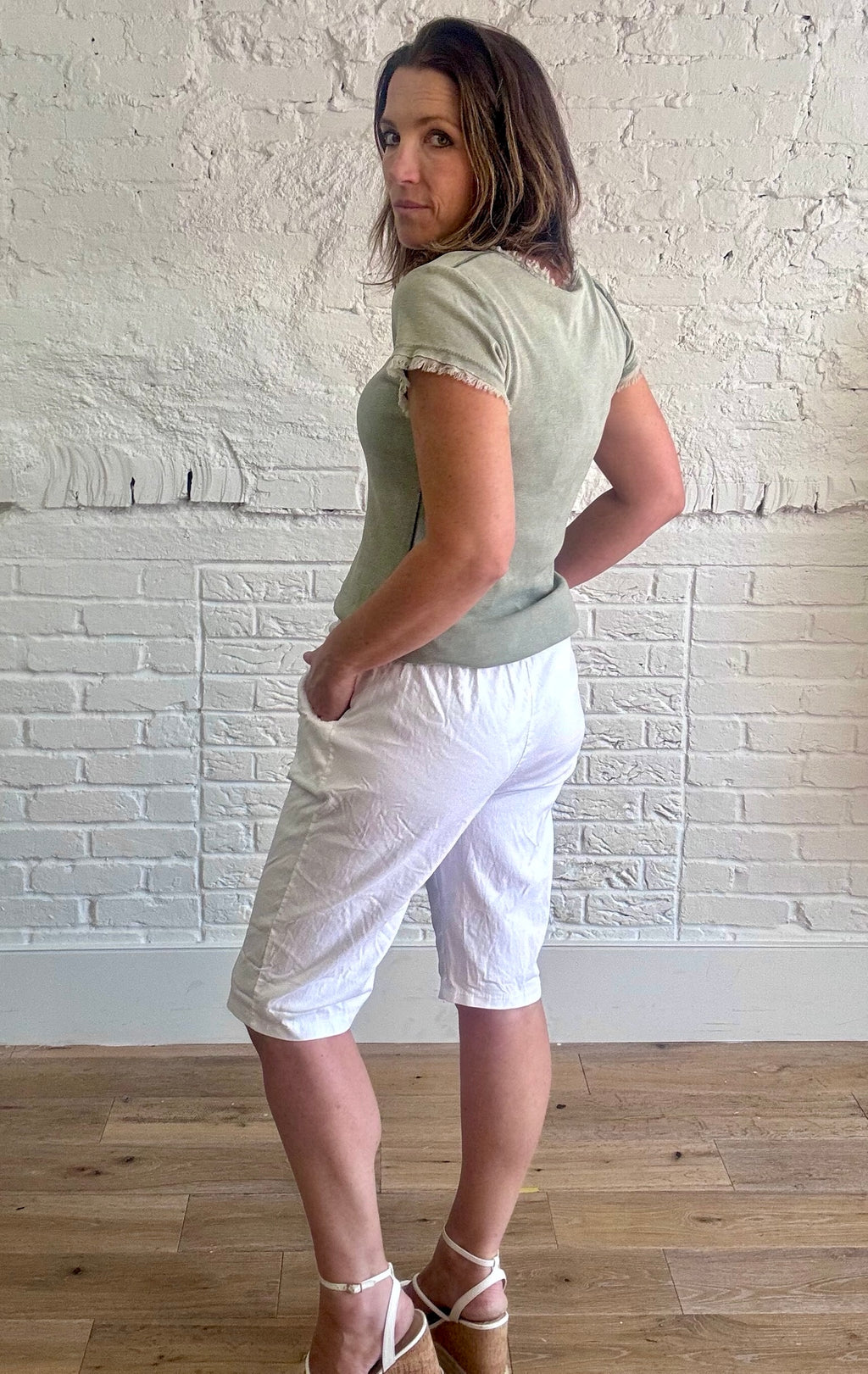 Magic Shorts With Button Detail