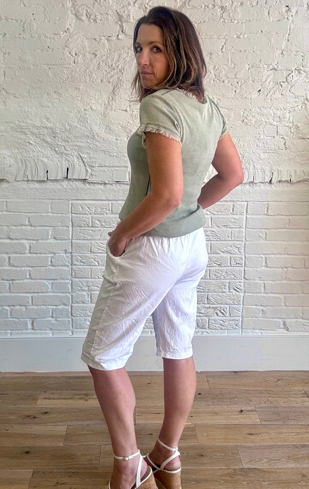 Magic Shorts With Button Detail