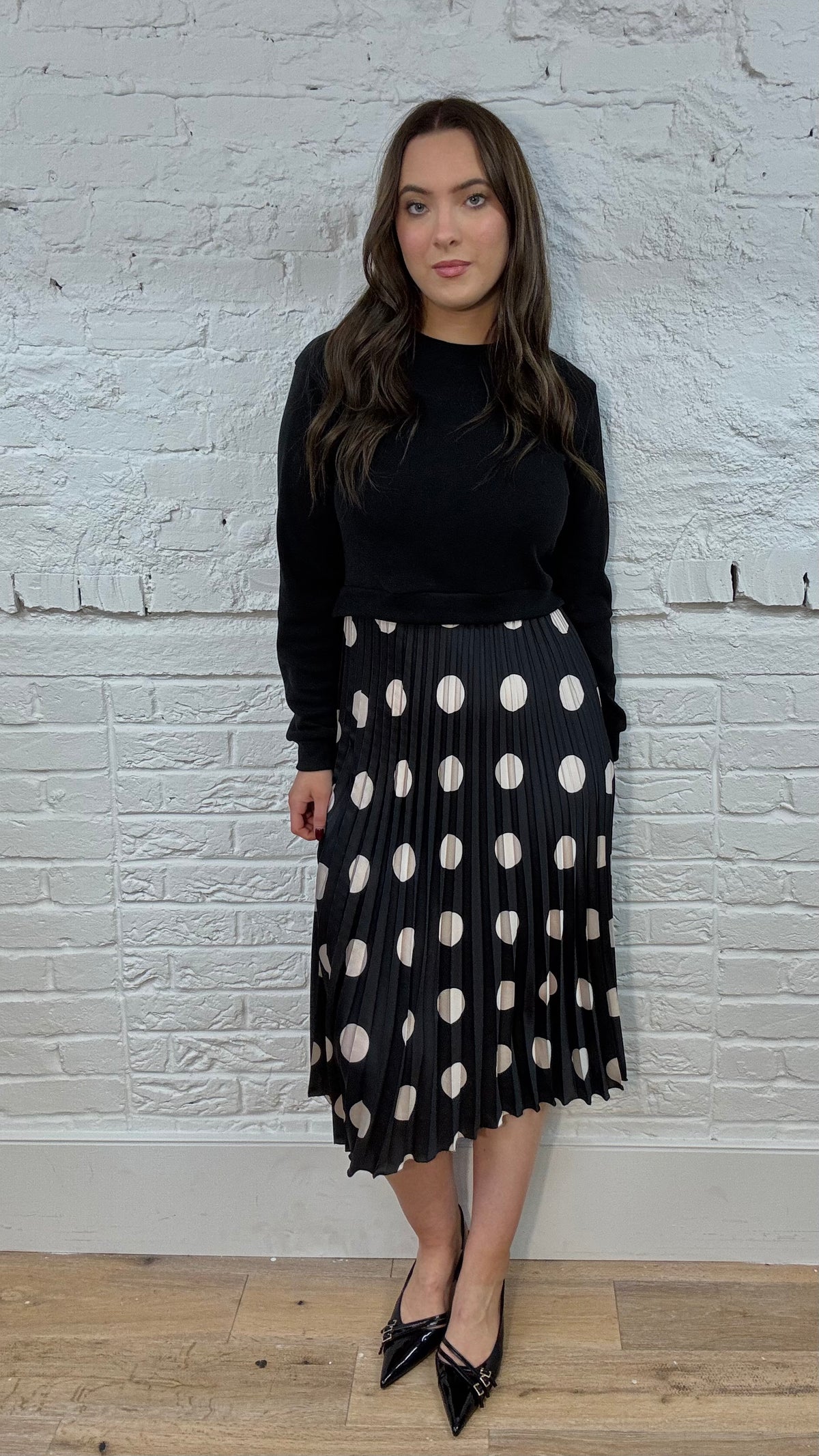 Payton Polka Dot Midi Dress