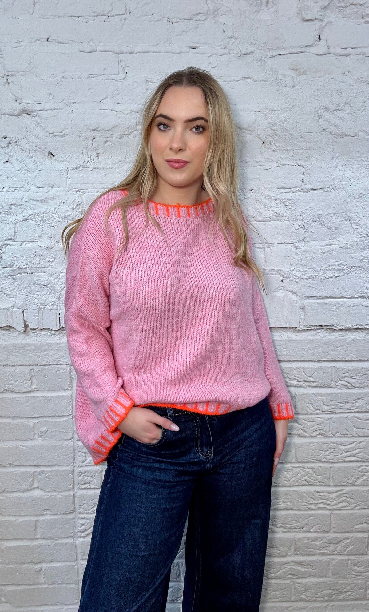 The Bree Blanket Stitch Jumper