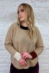 The Farrah Contrast Trim Sweater