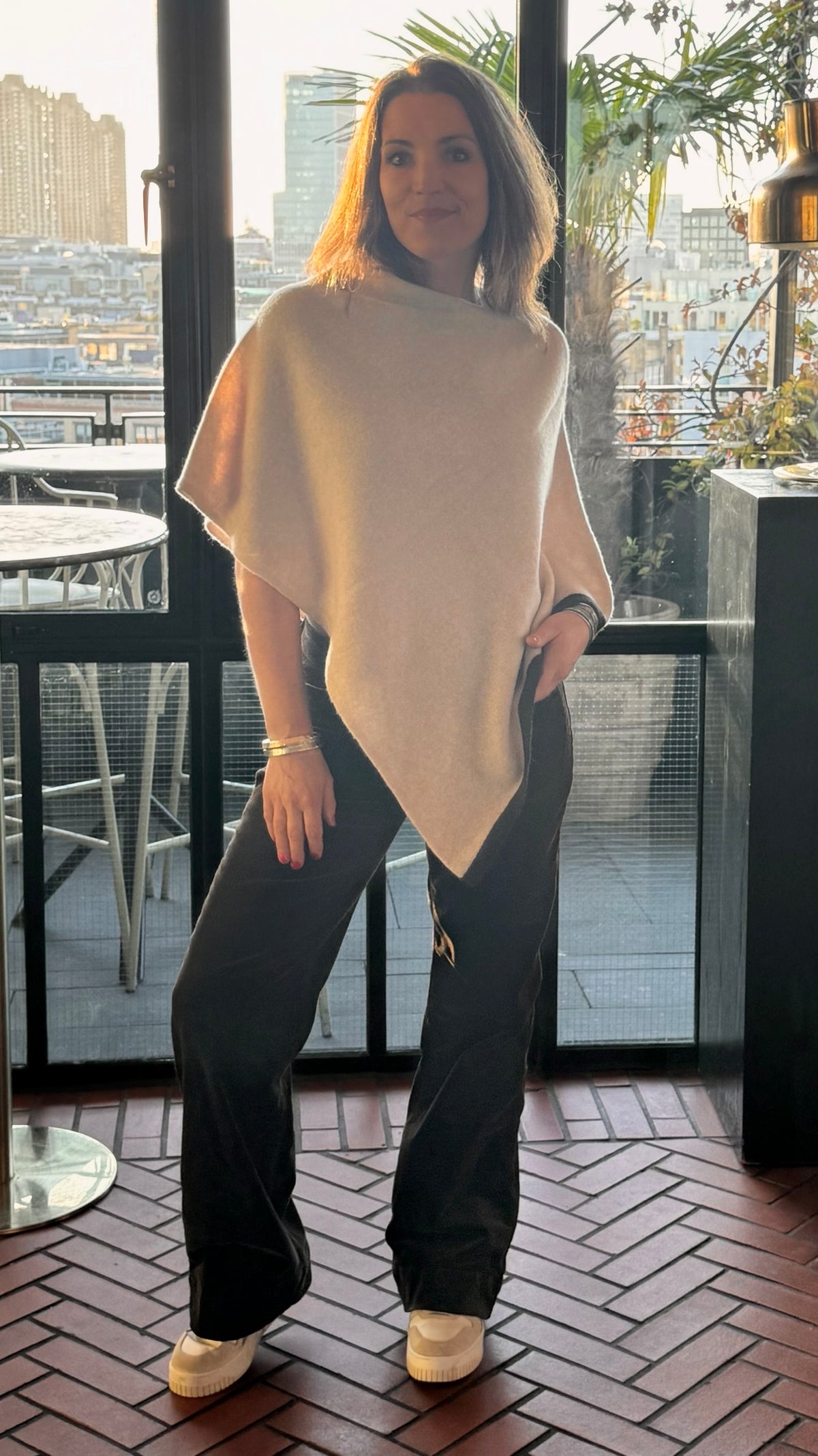 The Lenora Wool Poncho