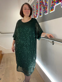 Oversized Sequin Dress