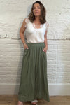 Amelia Cotton Maxi Skirt