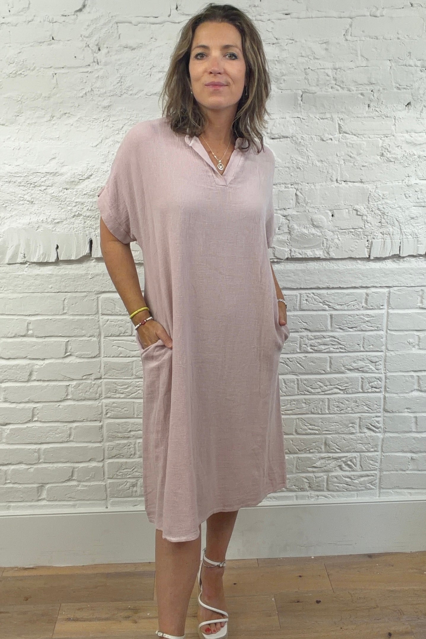 The Kelsie Cotton and Linen Dress