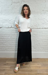 Suzy D Satin Maxi Skirt