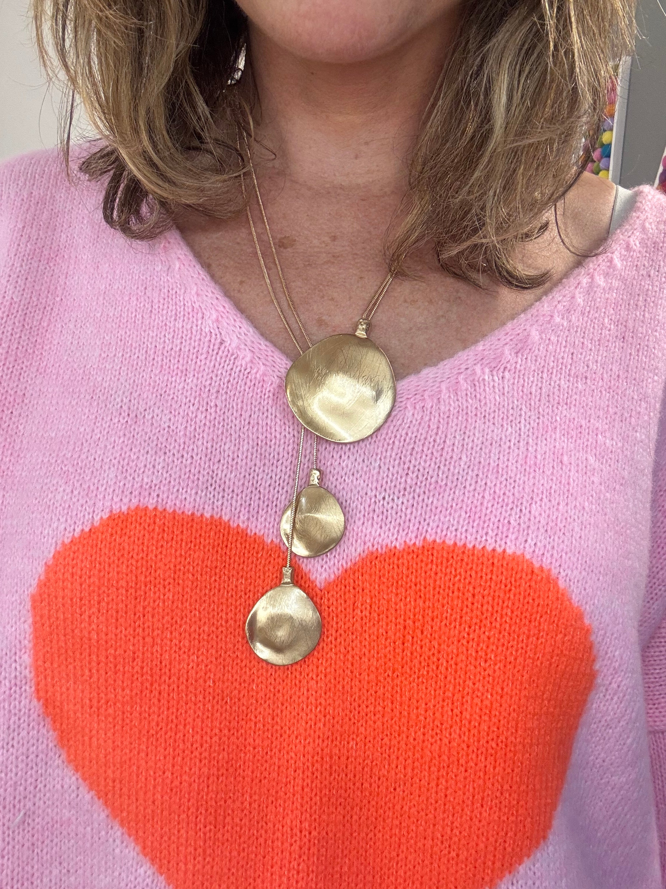 Triple Circle Necklace - Gold