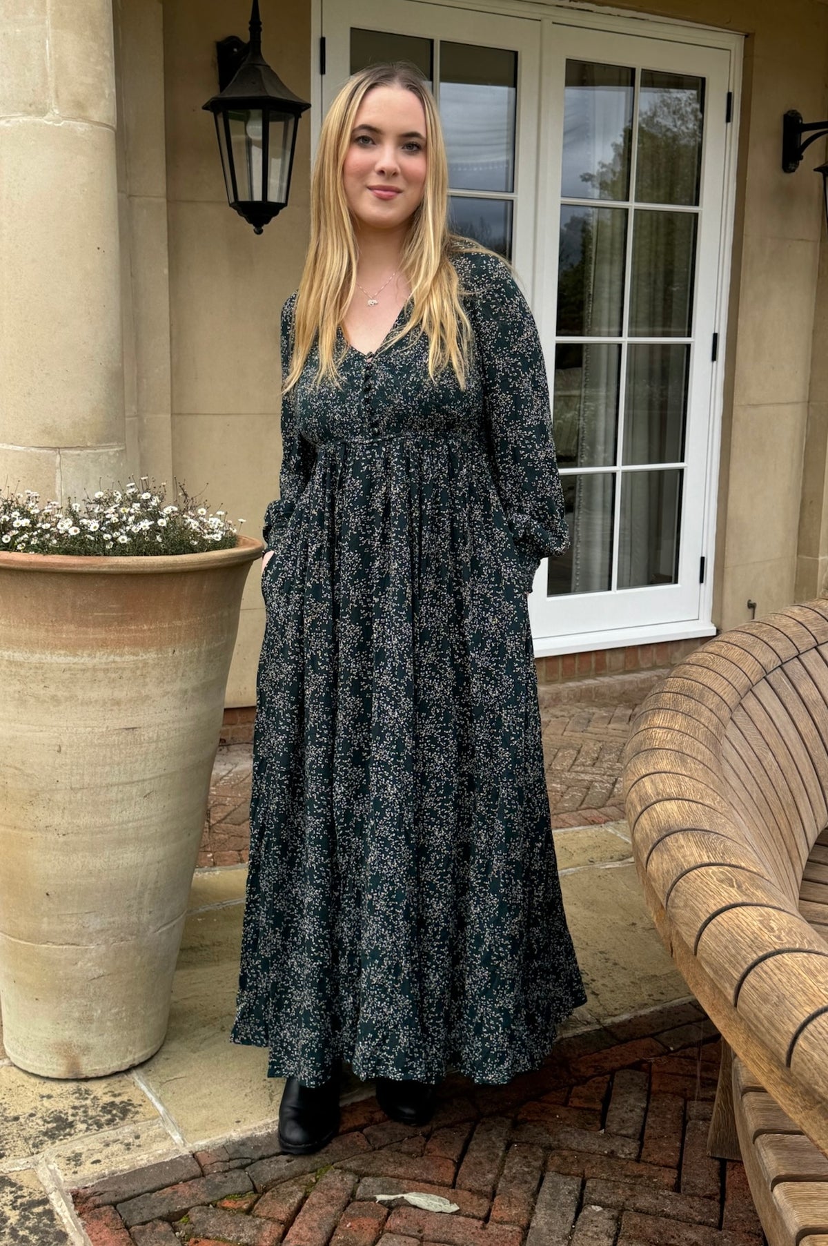 The Fleur Smocked Maxi Dress