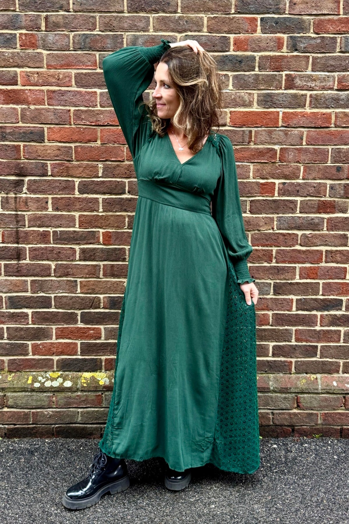 Juliette Lace Panel Maxi Dress