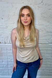 Cowl Neck Vest Top