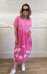 Stripe Me Dotted Dress