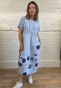 Stripe Me Dotted Dress