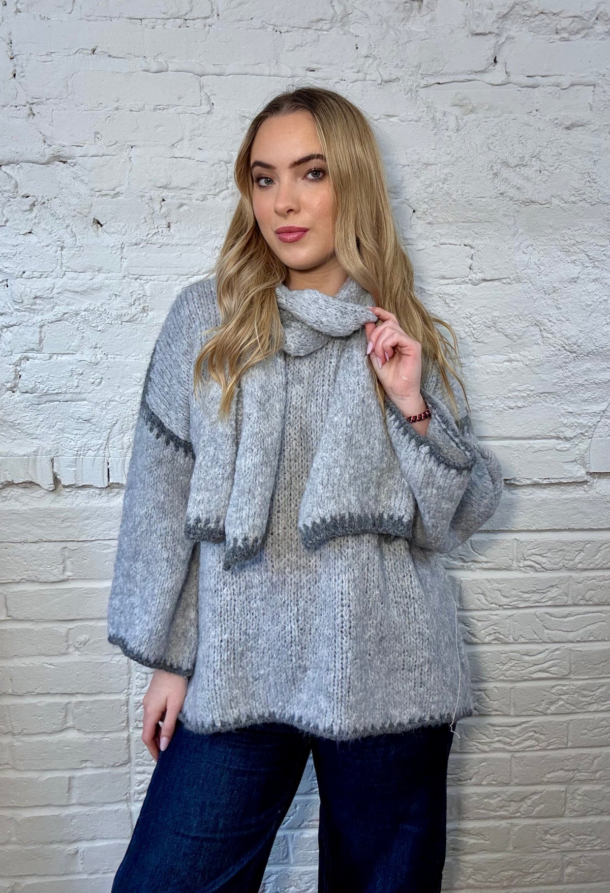 The Oona Knit & Scarf Set