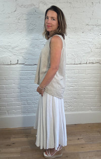 Cotton & Linen Mix Sleeveless Top
