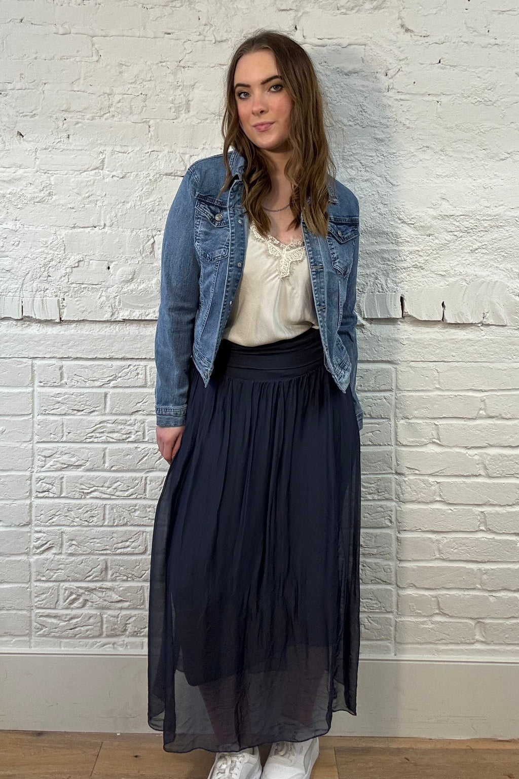 Silk Overlay Skirt (OS 8-16)