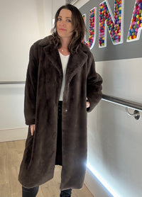 Long Faux Fur Coat