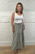 Annie Tiered Maxi Skirt