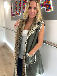 Animal Print Gilet