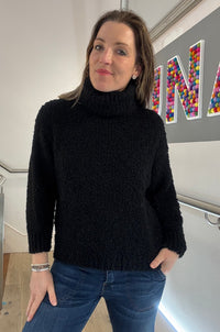 Cowl Neck Boucle Jumper