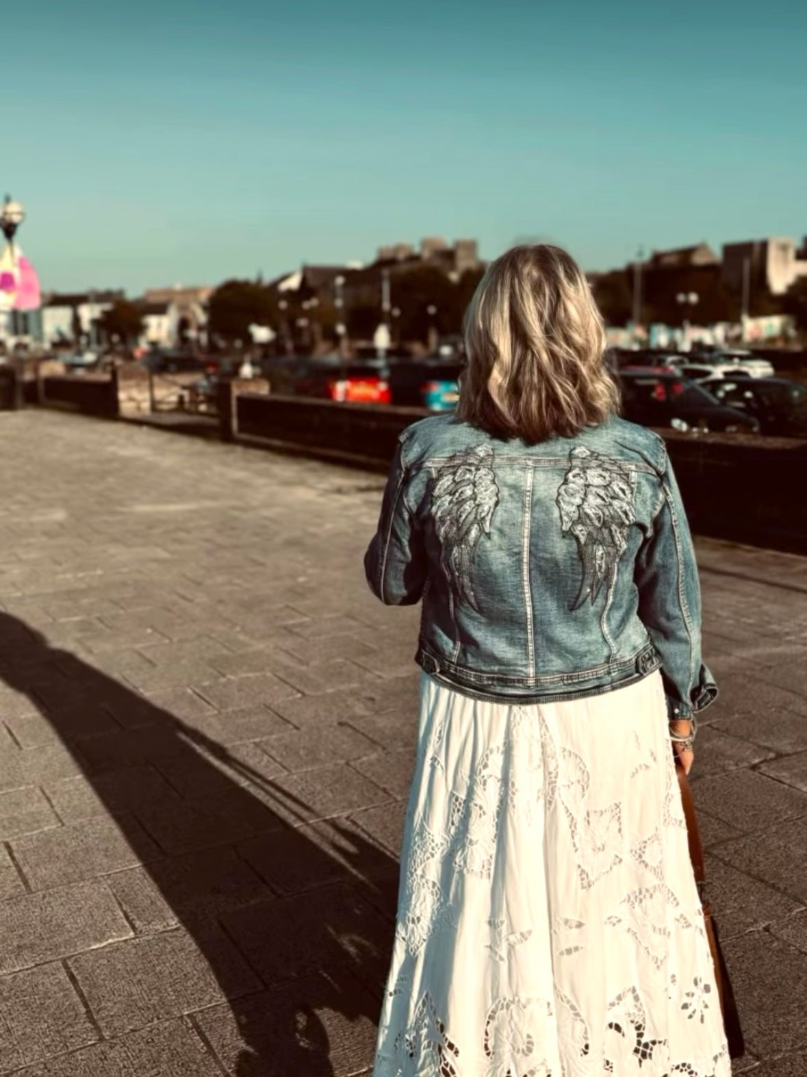 Angel Wing Denim Jacket