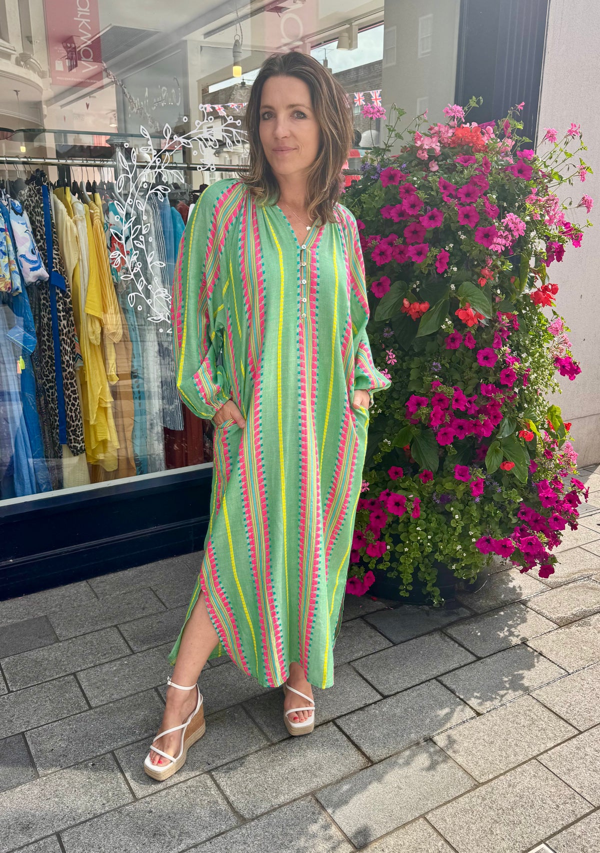 Bohemian Stripe Kaftan