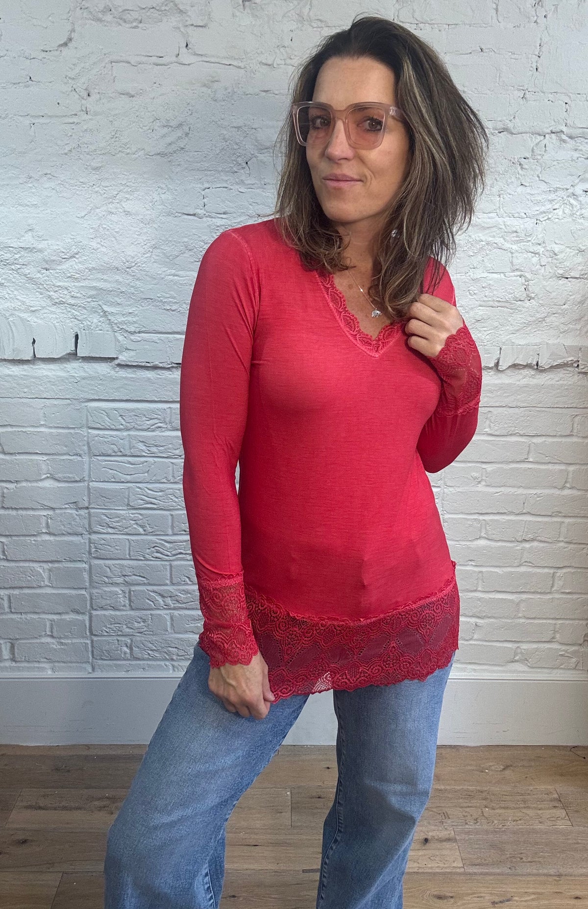 Laced & Lovely Layering Top