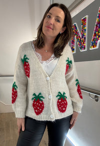 Strawberry Detail Cardigan